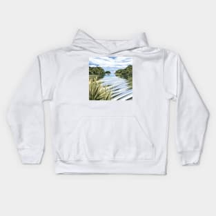 Mill Creek, Stewart Isand, NZ Kids Hoodie